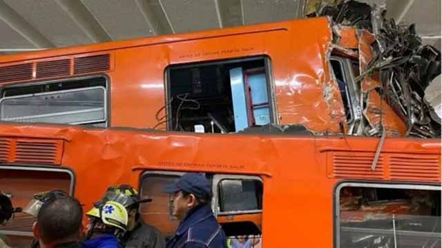 Choque entre trenes deja un muerto en metro de México