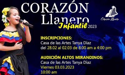 Abren inscripciones para el concurso Corazón Llanero Infantil 2023 en los Altos Mirandinos