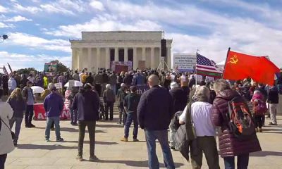 Manifestantes acusan a EEUU de ser una "máquina de guerra" durante protesta en Washington