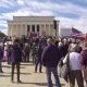Manifestantes acusan a EEUU de ser una "máquina de guerra" durante protesta en Washington