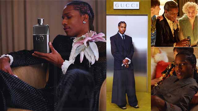 A$ap Rocky es la nueva imagen de fragancia masculina de Gucci