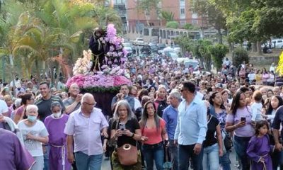 Procesión del Nazareno recorrió calles de Carrizal