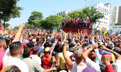 Trabajadores se movilizan en Caracas este 1° de Mayo