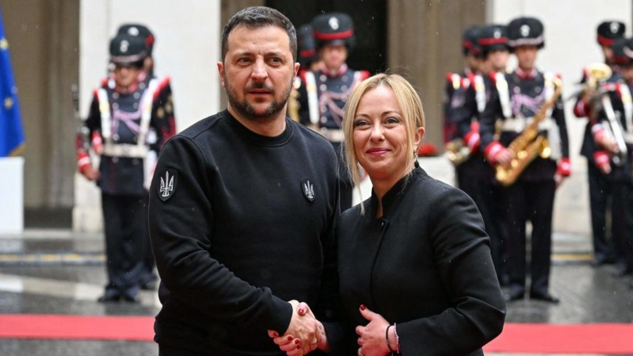 Presidente de Ucrania se reúne con el papa Francisco y autoridades italianas en Roma