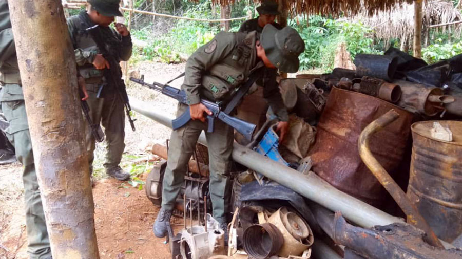 Operación exitosa en el Parque Nacional Yapacana: Detenido ciudadano y desmantelado campamento de minería ilegal
