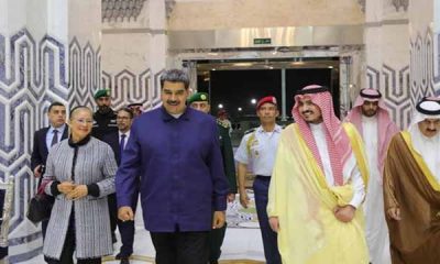 Presidente Maduro llega a Arabia Saudí para reuniones con el rey y el príncipe heredero