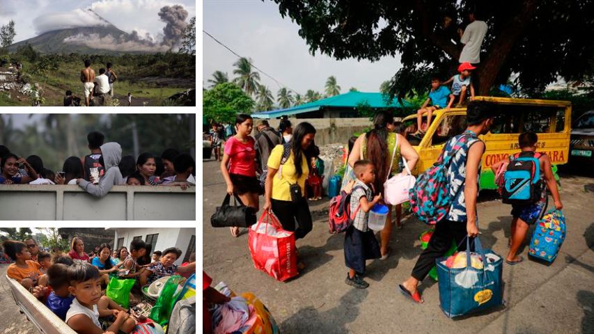 Filipinas continúa evacuación ante riesgo de erupción del Mayón