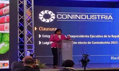 Delcy Rodríguez en Coindustria: El pedido es que la economía no vaya al campo de la batalla política