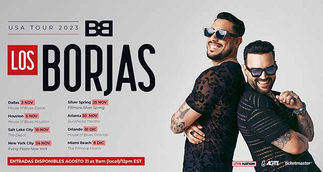 "Luis Fernando y Ronald Borjas: Una Experiencia Musical Inigualable en el 'Los Borjas - USA Tour 2023'"