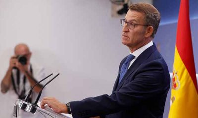 Feijóo pide cesar a la vicepresidenta española Díaz por reunirse con Puigdemont