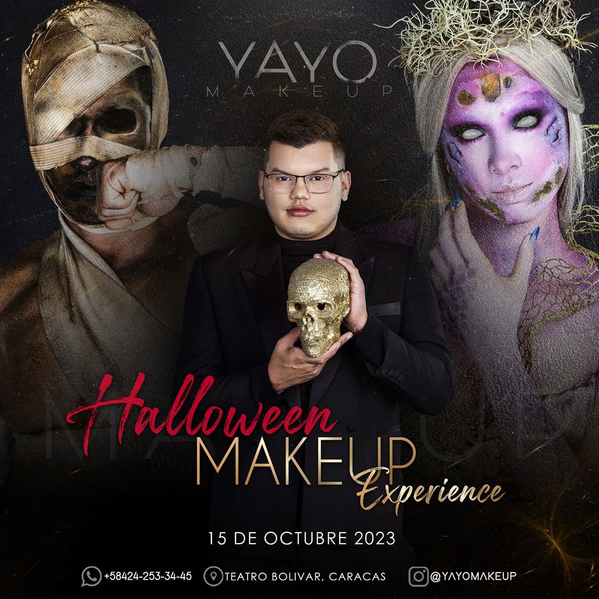 Halloween Makeup Experience: Yayomakeup presenta el evento de maquillaje con efectos especiales en Venezuela