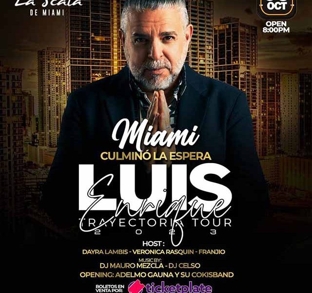 Luis Enrique, 'El Príncipe de la Salsa', Llega a Miami con su Tour Trayectoria"
