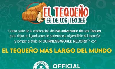 Los Teques festejan su 246º aniversario con récord Guinness del tequeño más largo