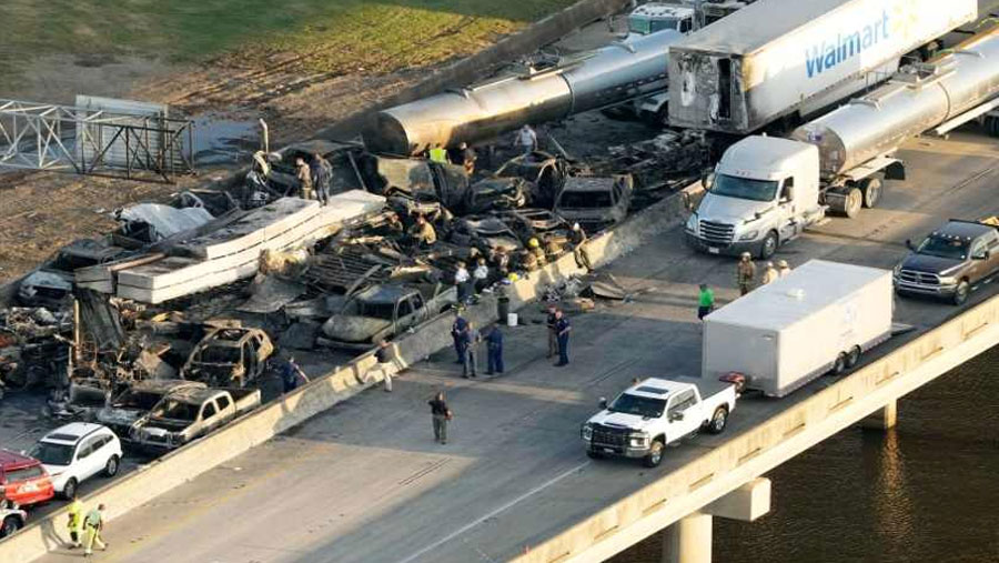Tragedia en Luisiana: Colisión en Cadena en Autopista deja 8 Víctimas Mortales y Decenas de Heridos