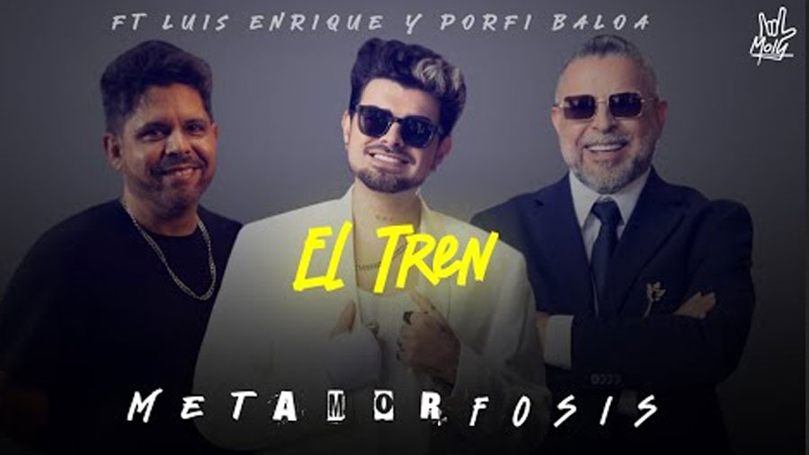Jonathan Moly lanza "El tren" junto a Luis Enrique en su álbum "Metamorfosis"