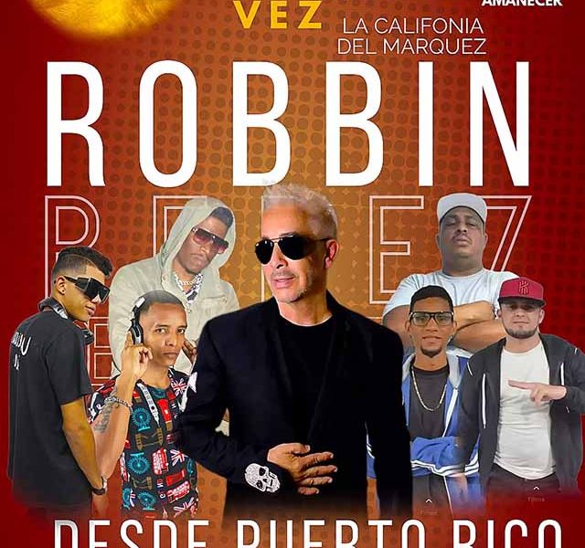 ¡Espectáculo del año! Robbin Pérez en vivo el 15 de diciembre