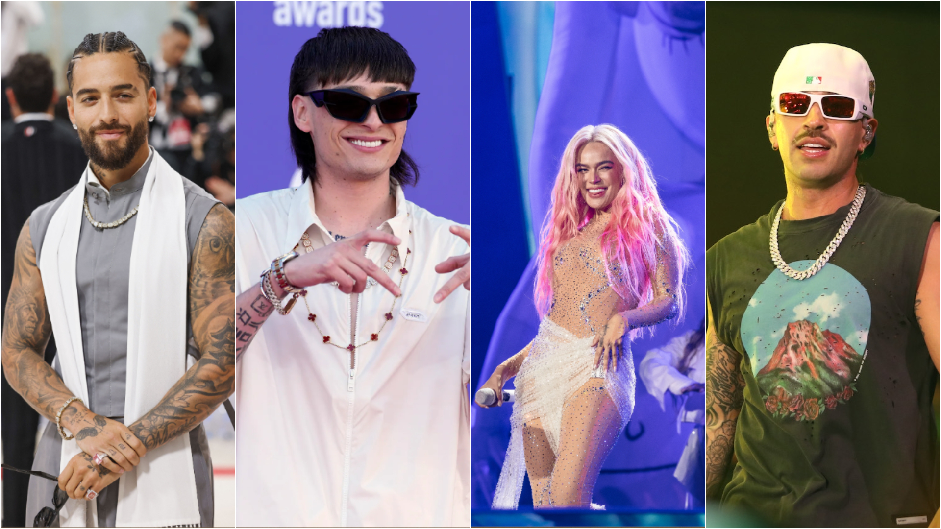 Maluma, Karol G y Peso Pluma Encabezan Nominados al Premio Lo Nuestro 2024