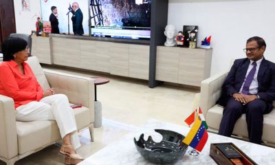 Encuentro estratégico entre Delcy Rodríguez y el Embajador de la India: Fortalecimiento de Alianzas Bilaterales