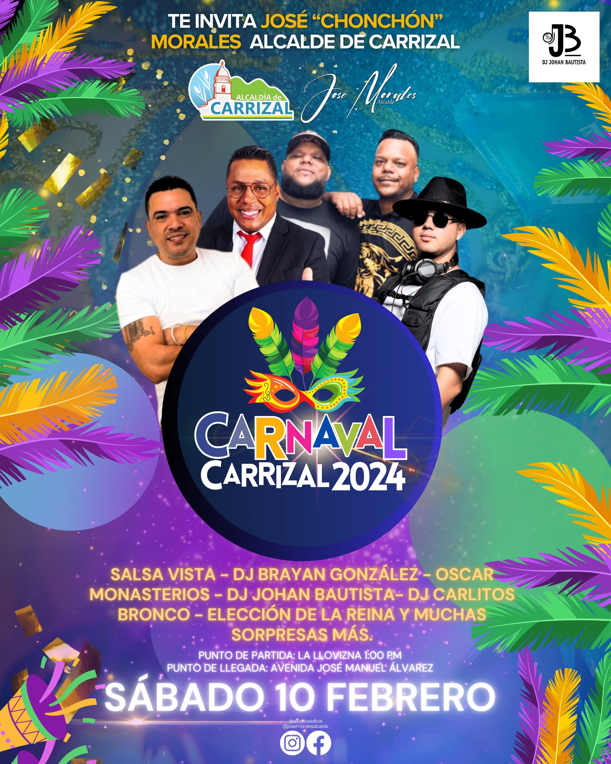 Desfile de Comparsas y Elección de la Reina: Carnaval 2024 en Carrizal