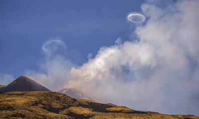 VIRAL: Volcán Etna despierta con espectáculo de "anillos de humo" en el cielo