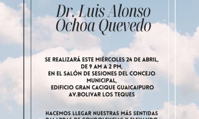 Luto en Guaicaipuro: Fallece el Dr. Luis Alonso Ochoa Quevedo, Presidente del Instituto Municipal de la Salud