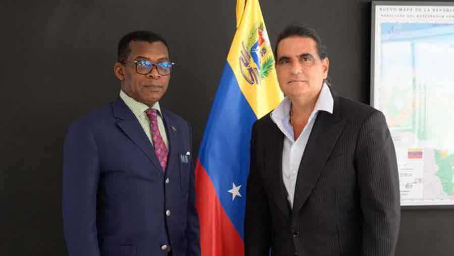Encuentro entre Alex Saab y Embajador de Guinea Ecuatorial