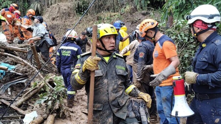 30 viviendas destruidas por avalancha en Montebello, Colombia