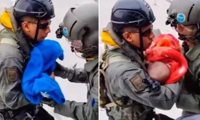 Ejército brasileño salva a tres bebés en medio de inundaciones