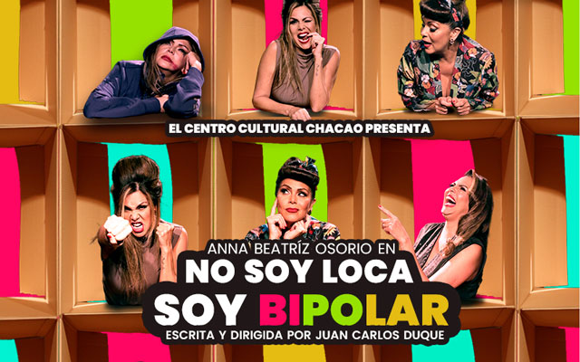 Juan Carlos Duque durante la presentación de “No Soy Loca, Soy Bipolar”, una obra que aborda la salud mental y la bipolaridad.