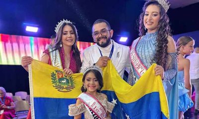 Francesca Troisi, coronada como Princesa Universo 2025, junto a Camila Ruiz e Isabella Hernández, quienes lograron títulos para Venezuela en Cartagena