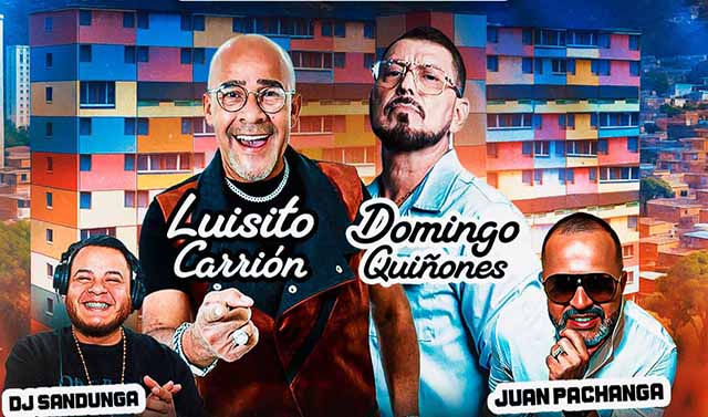 Luisito Carrión y Domingo Quiñones prometen encender Caracas con una noche de salsa y nostalgia