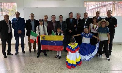 Acto conmemorativo del Día de la Amistad Ítalo-Venezolana en Los Salias, con la participación del COM.IT.ES Caracas, autoridades municipales y representantes de instituciones ítalo-venezolanas.