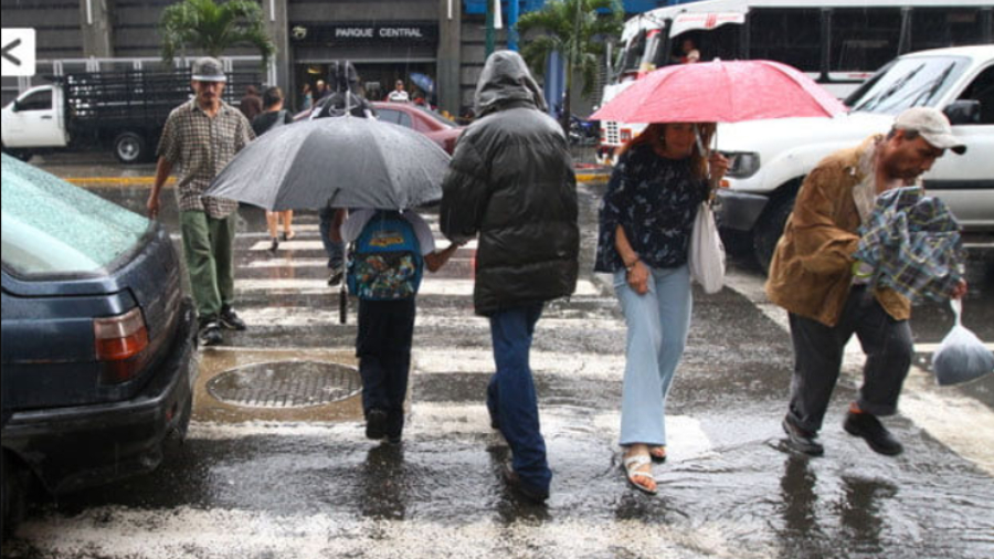 Inameh prevé lluvias dispersas y alta humedad este miércoles