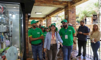La alcaldesa Jennifer Mujica en el lanzamiento del Censo de Actividades Económicas "Carrizal Más Humano".