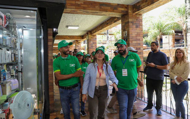 La alcaldesa Jennifer Mujica en el lanzamiento del Censo de Actividades Económicas "Carrizal Más Humano".