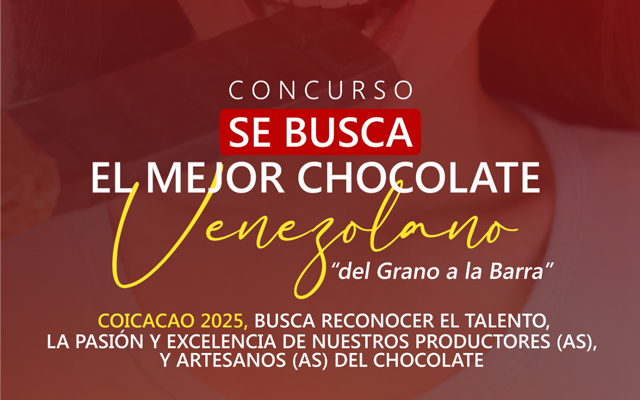 Coicacao 2025 premiará talentos en chocolatería, fotografía, diseño y barismo
