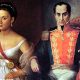 Simón Bolívar y Manuelita Sáenz: protagonistas de la Noche Septembrina, episodio que puso en jaque la Gran Colombia en 1828.
