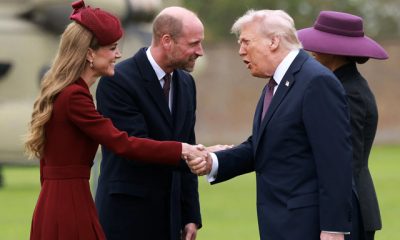 Los Príncipes de Gales reciben a Donald y Melania Trump en el Castillo de Windsor durante una ceremonia inédita.
