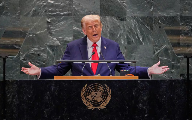 Donald Trump durante su discurso en la Asamblea General de la ONU criticó cárteles, migración, la ONU y las energías renovables.