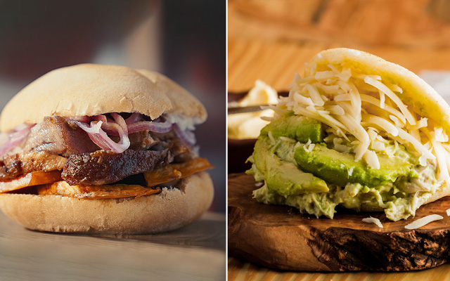 Arepa reina pepiada de Venezuela y pan con chicharrón de Perú se disputan la copa del ‘Mundial de Desayunos’.