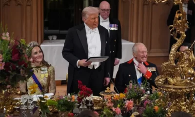 Carlos III despide a Donald Trump en Windsor tras visita