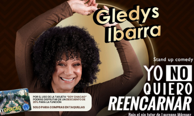 Gledys Ibarra, destacada comediante venezolana, presenta su nuevo espectáculo “Yo No Quiero Reencarnar” en el Centro Cultural Chacao.