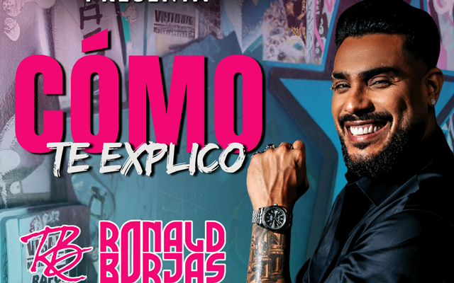 Ronald Borjas, en el estudio, captura la esencia de “Como te explico”.