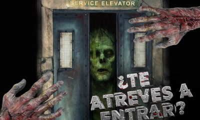 Visitantes disfrutan de la experiencia inmersiva de “Ascensor Zombie” en el Centro Comercial El Recreo, Caracas.