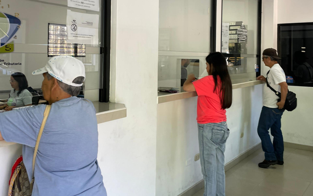 Imagen de la sede de la Administración Tributaria en Los Salias, donde se realizan las declaraciones de impuestos.