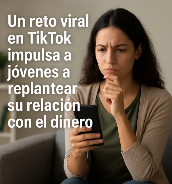 Un reto viral en TikTok impulsa a jóvenes a replantear su relación con el dinero