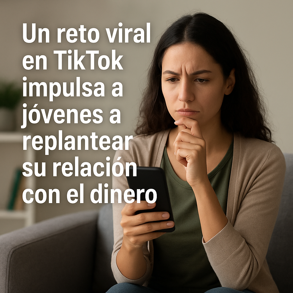 Un reto viral en TikTok impulsa a jóvenes a replantear su relación con el dinero