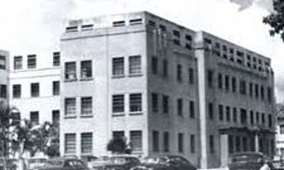 Fachada de la antigua sede de la Seguridad Nacional en Caracas, enero de 1958.