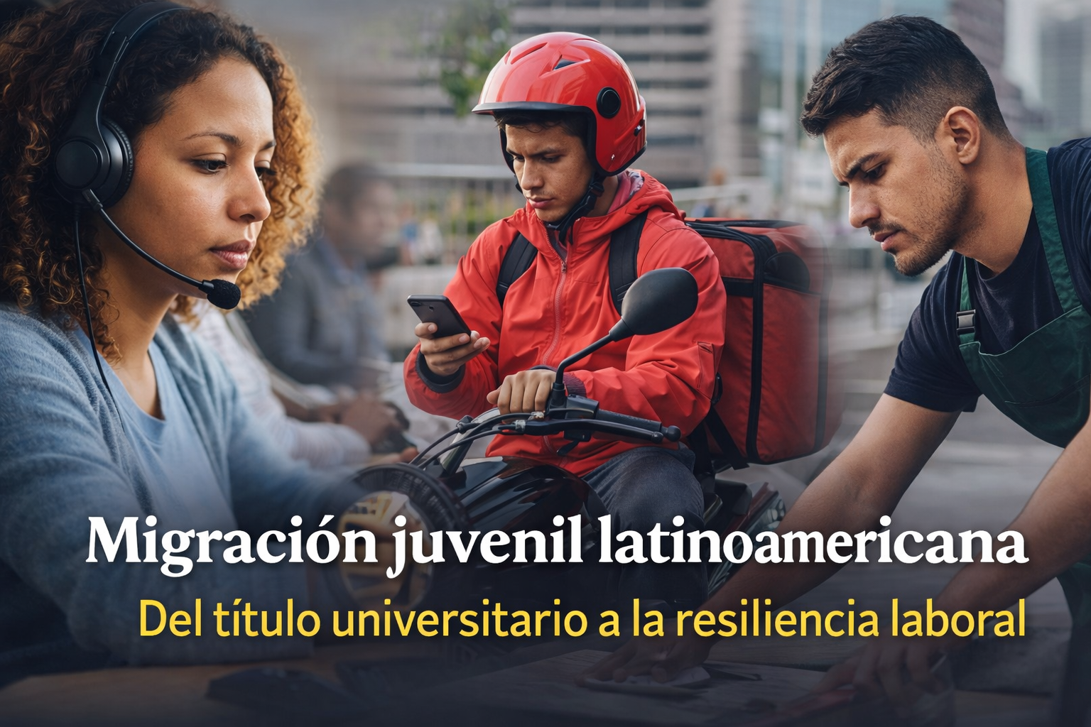 Migración juvenil, del título universitario a la resiliencia en trabajos precarios
