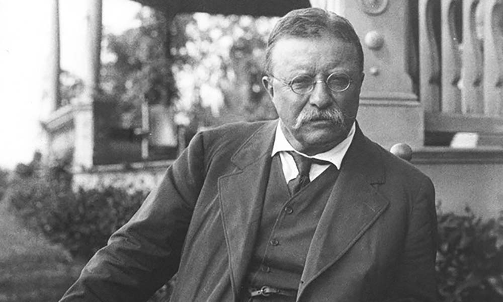 Theodore Roosevelt, presidente de Estados Unidos (1901–1909), formulador de la política del “gran garrote”, que marcó las relaciones hemisféricas entre Washington y América Latina a comienzos del siglo XX.